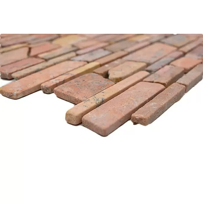 Mosaikfliese MOS BRICK 220 - 30,5 x 30,5 cm, Rot, Matt - Detailaufnahme