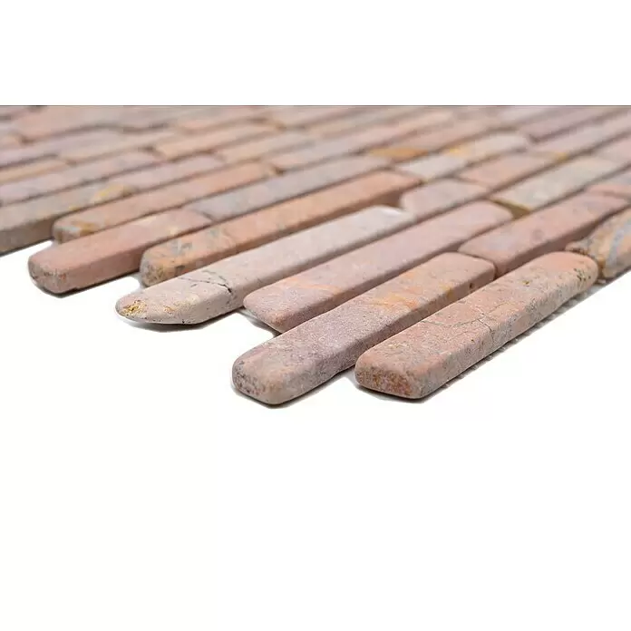 Mosaikfliese MOS BRICK 145 - 30,5 x 30,5 cm, Rot, Matt - Detailaufnahme