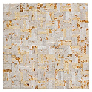 Mosaikfliese MOS X3D 63 (30 x 30 cm, Beige, Matt)