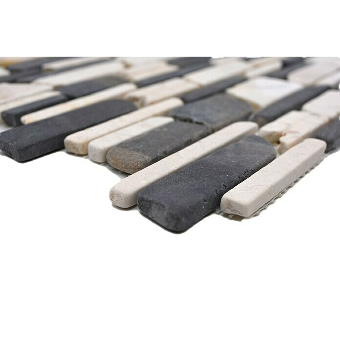 Mosaikfliese Mix MOS BRICK 205 (30,5 x 30,5 cm, Schwarz, Matt)