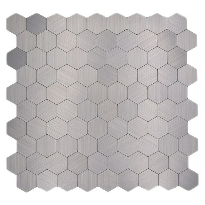 Samoljepljiva mozaik pločica Hexagon SAM 4MMHX (28 x 29 cm, Metal, Srebrno)