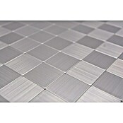 Samoljepljiva mozaik pločica SAM 4MM25 (30,5 x 30,5 cm, Metal, Srebrno)