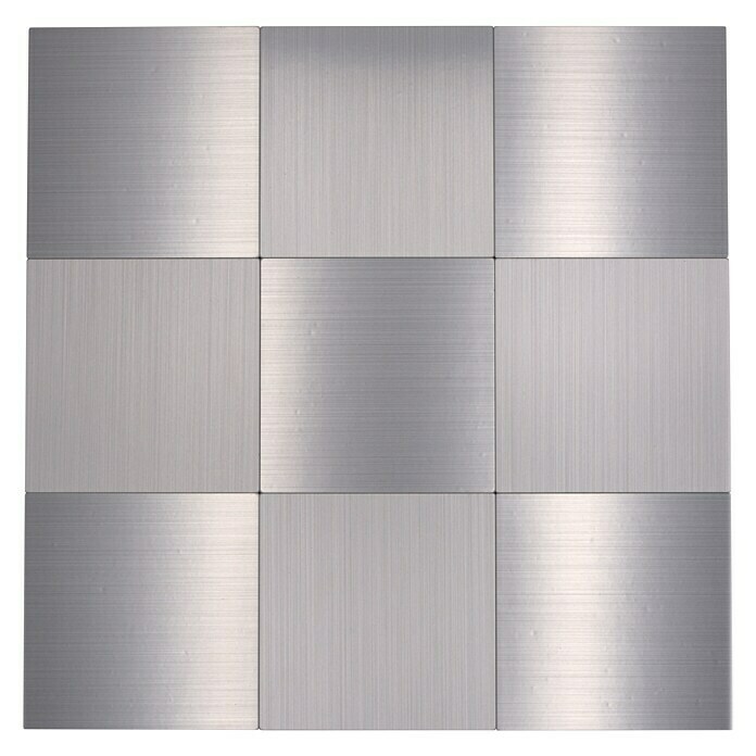 Selbstklebemosaik SAM 4MM100 (30,5 x 30,5 cm, Metall, Silber)