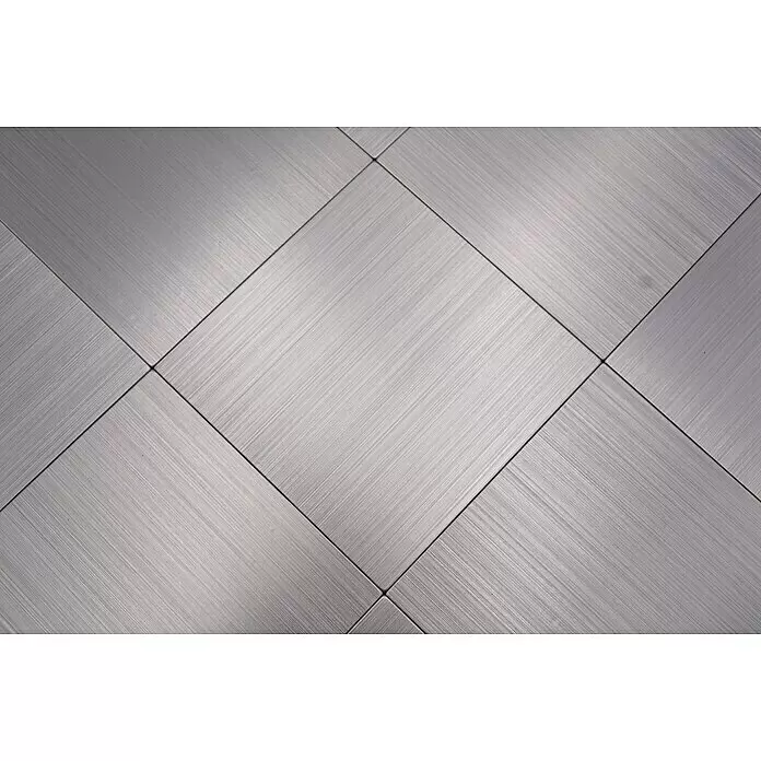 Selbstklebemosaik SAM 4MM100 - 30,5 x 30,5 cm, Silber, Glänzend - Detailaufnahme