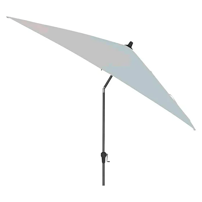 Siena Garden Marktschirm Avio - Stone, Bespannungsmaß (L x B): 250 x 250 cm - Aufgespannter Sonnenschirm mit einem robusten, schwarzen Ständer für zuverlässigen Schutz vor der Sonne.