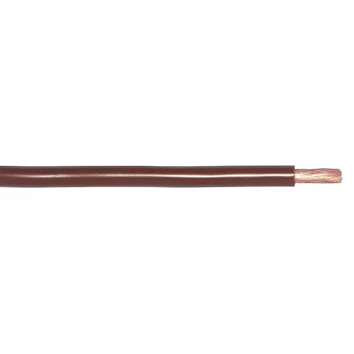 Aderleitung Meterware H07V-K 1x10 mm²Anzahl Adern: 1, Braun, 10 mm²