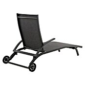 Sunfun Gartenliege Melina (Schwarz, Aluminium, Rollbar) | BAUHAUS