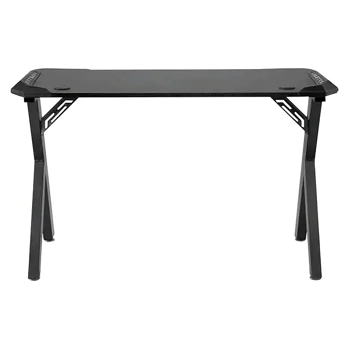Mesa de escritorio Oliver - L x An x Al: 60 x 120 x 74 cm, Para Gamers - Escritorio de juego negro con un diseño elegante y una construcción robusta para una experiencia de juego óptima. Ideal para cualquier jugador.