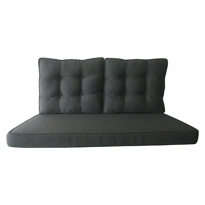 Sunfun Ersatzkissen - Anthrazit, Passend für: Sunfun Neila 2er-Loungesofa - Das graue Gartenbankkissen mit gesteppten Details bietet Komfort und Stil für Ihren Außenbereich. Genießen Sie entspannte Stunden im Freien.