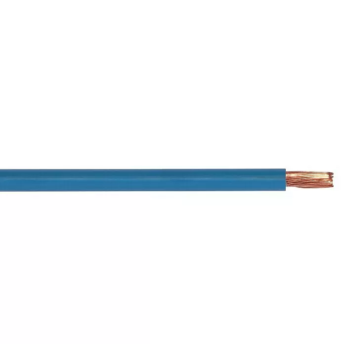 Aderleitung Meterware H07 V-K 1x6 mm² - Anzahl Adern: 1, Blau, 6 mm² - Detailaufnahme