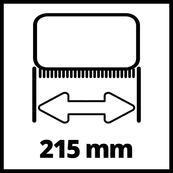 Einhell Power X-Change Gartenbürsteneinsatz Medium Stein für PicobellaNylon, Passend für: Einhell manuelle Akku-Kehrmaschine Picobella Sketch