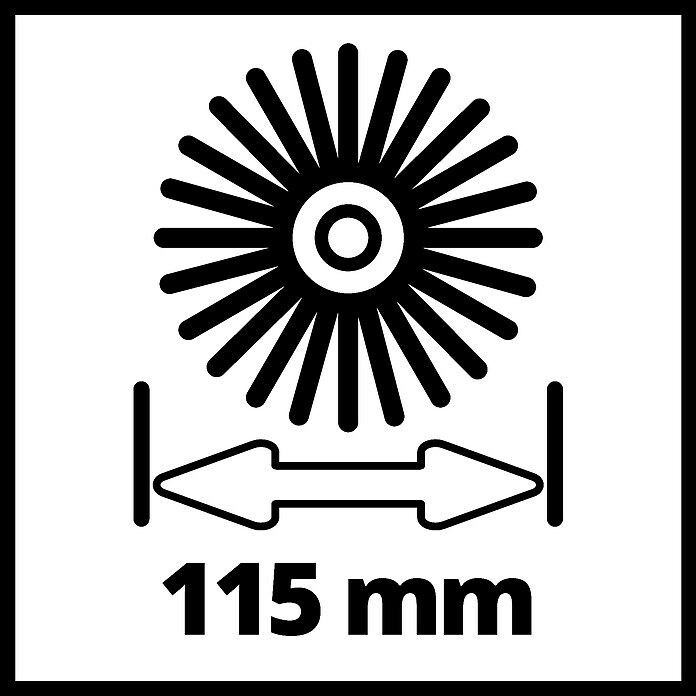 Einhell Power X-Change Fugenbürste Bürste Ultra Stein für PicobellaArbeitsbreite: 195 mm, Metall Sketch