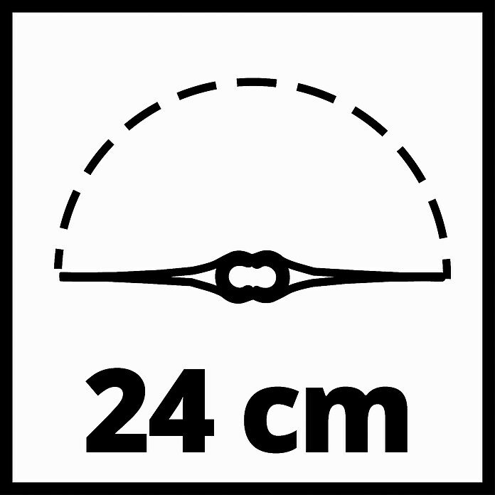Einhell Power X-Change Akku-Rasentrimmer GC-CT 18/24 Li P-Solo18 V, Ohne Akku, Schnittbreite: 24 cm Sketch