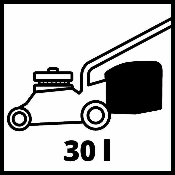 Einhell PXC 18V Cortacésped de batería GE-CM 18/33 Li - 18 V, 1 batería, 4 Ah, Ancho de corte: 33 cm - Símbolo de un cortacésped con cesta de recogida de 30 litros. Ideal para jardines pequeños y medianos, asegurando un cuidado sencillo.