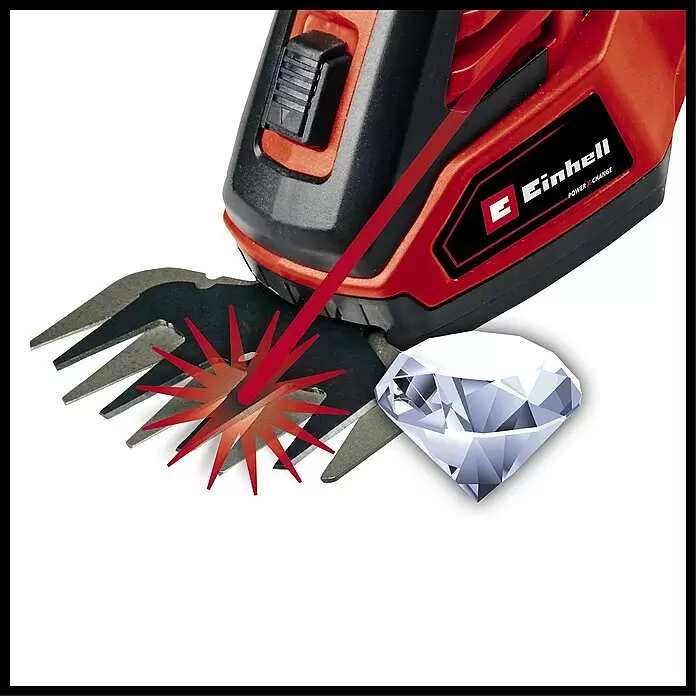 Einhell Power X-Change 18V Akku-Gras- & Strauchschere GE-CG 18/100 Li-Solo - 18 V, Ohne Akku - Detailaufnahme