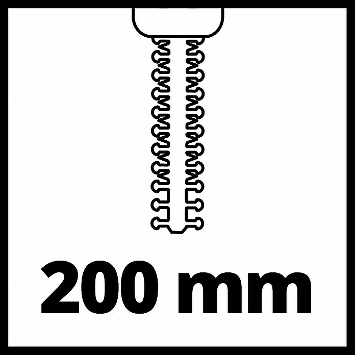 Einhell Power X-Change Akku-Grasschere CE-CG18/100 LI T-SOLO18 V, Ohne Akku, Schnittbreite: 100 mm Sketch