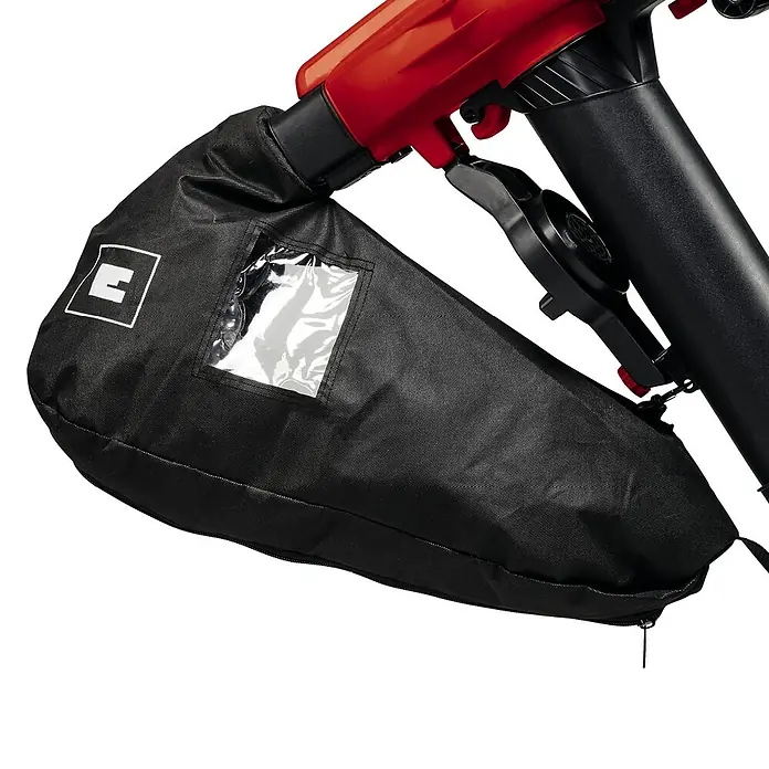 Einhell PXC 18V Soplador/Aspirador de batería 36/230 LI E-SOLO - 18 V, Sin batería, Potencia de soplado: 225 m³/h, Velocidad de soplado: 230 km/h - Bolsa de recogida de un combo de aspiradora y soplador de hojas. Práctica bolsa de captura para recoger residuos de jardín sin esfuerzo.