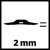 Einhell 3-Zahn-Dickichtmesser (200 mm, Passend für: alle Einhell Sensen) | BAUHAUS