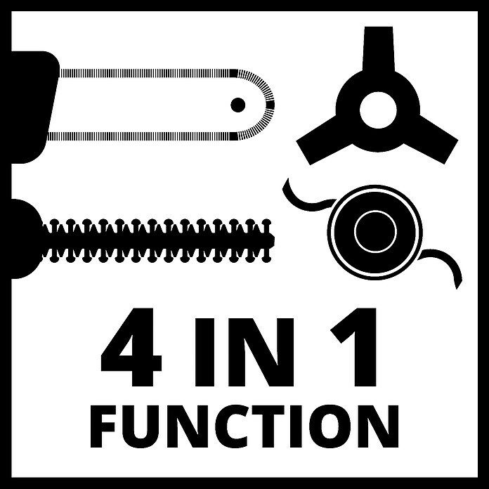 Einhell Power X-Change Multigartengerät GE-LM 36/4in1 Li-Solo36 V, Li-Ionen, Ohne Akku Sketch