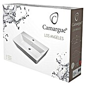 Camargue Los Angeles Umivalnik  (60 x 42 cm, Brez posebne glazure, Odprtina za armaturo: Sredina, S prelivom, Bele barve) | 3940 - Waschtische QM | DBBB - Keramik QM | DBB - Keramik | DB - Keramik/Wannen | D - Sanitär | BAUHAUS