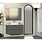 Mueble de lavabo Fons (46 x 90 x 56 cm, Antracita, Mate)