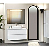 Mueble de lavabo Fons (46 x 100 x 56 cm, Blanco seda, Mate)