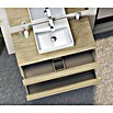 Mueble de lavabo Fons (46 x 100 x 56 cm, Nature, Mate)