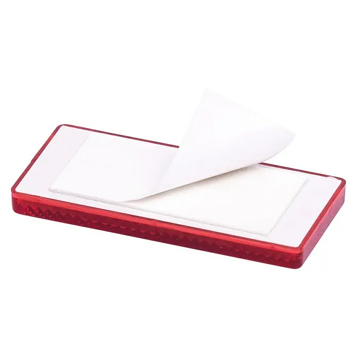 Stema Reflektor - 69 x 31,5 mm - Roter Büro-Pad mit abziehbaren Haftnotizen, ideal für Notizen im Büro oder zu Hause. Praktischer Helfer für Organisation und Erinnerungen.