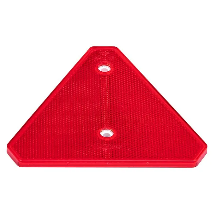 Stema Dreieck-Rückstrahler - 160 x 160 mm - Roter dreieckiger Rückstrahler für erhöhte Sichtbarkeit und Sicherheit. Ideal für Anhänger und Fahrräder.
