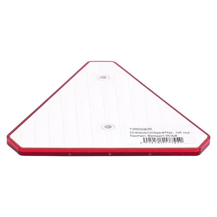 Stema Dreieck-Rückstrahler - 160 x 160 mm - Dreieckiger roter Rückstrahler für Anhänger oder andere Fahrzeuge, der für erhöhte Sichtbarkeit und Sicherheit im Straßenverkehr sorgt.