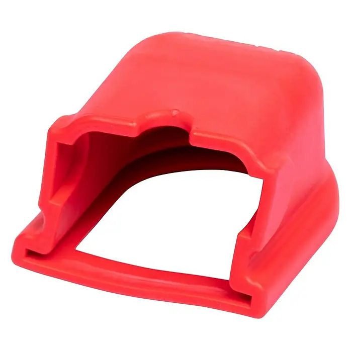 Stema Kupplungsschutzkappe Red Nose - Passend für: Anhänger mit KNOTT-Kupplung, Material: Aluminium - Roter Schweißspritzschutz, schützt effizient vor Schweißspritzern und Funken, ideal für sicheres Schweißen in Werkstätten und Baustellen.