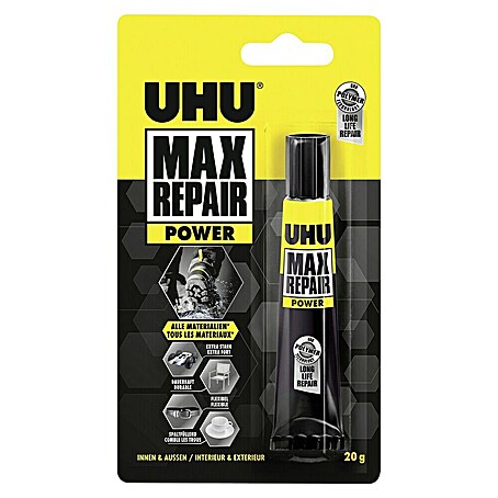 UHU Extrem-Kleber Max Repair (Transparent, 20 g, Tube)