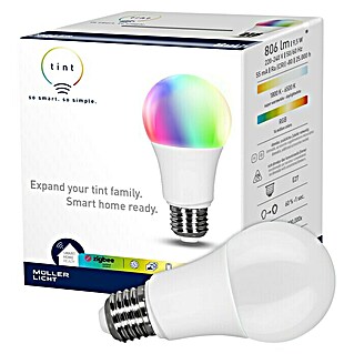 Müller-Licht Tint LED-Leuchtmittel (9,5 W, A60, 806 lm, Warmweiß)