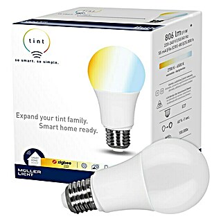 Müller-Licht Tint LED-Lampe (E27, Warmweiß, 806 lm, 9 W)