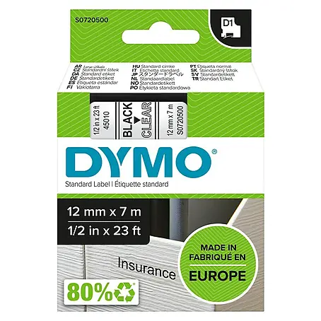 Dymo  Cinta para etiquetado D1