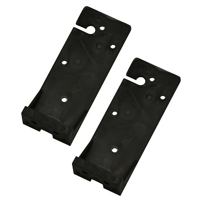 Stema Begrenzungsleuchte - Weiß, 2 Stk. - Schwarze Kunststoffhalterung, ideal für verschiedene Anwendungen. Das Set enthält zwei präzise gefertigte Teile für eine sichere Befestigung.