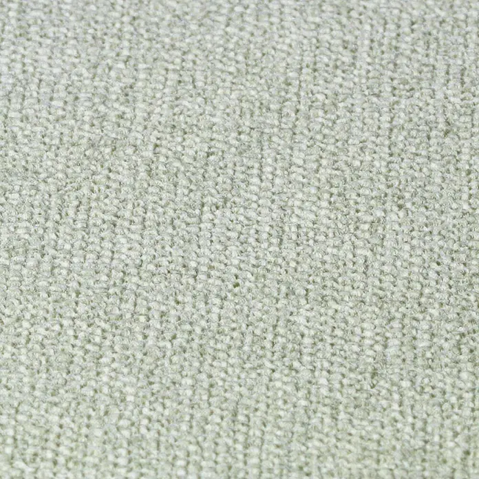 Rasch Kimono Vliestapete - Hellgrün, Uni, 10,05 x 0,53 m - Nahaufnahme eines strukturierten, hellgrauen Stoffes, ideal für Polstermöbel oder Textilien.