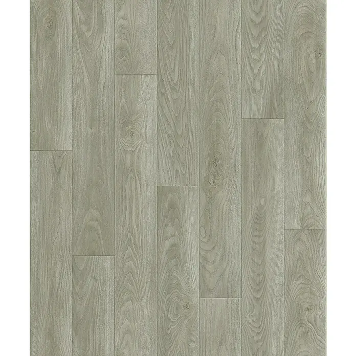 Beauflor PVC-Boden Meterware Feelings - 300 cm, Chapman Oak, Grau - Dieses Bild zeigt eine detailreiche Nahaufnahme von Vinylboden in einer hellen Holzoptik, ideal für moderne Wohnräume.