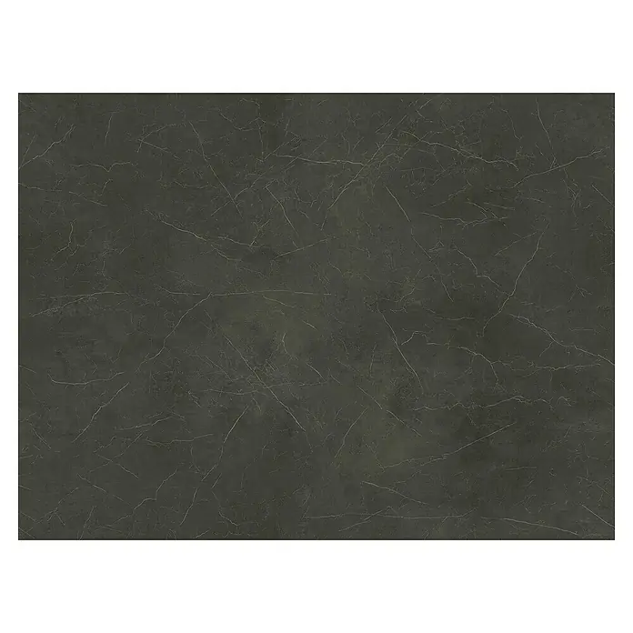 Beauflor PVC-Boden Meterware Feelings - 400 cm, Rockingham, Anthrazit - Detailaufnahme einer dunklen Marmor-Arbeitsplatte mit feinen, hellen Adern, die eine elegante und hochwertige Optik verleiht.