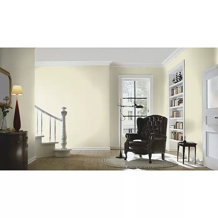 Rasch Vliestapete - Beige, Uni, 10,05 x 0,53 m, Matt, Feine Struktur - Stimmungsaufnahme