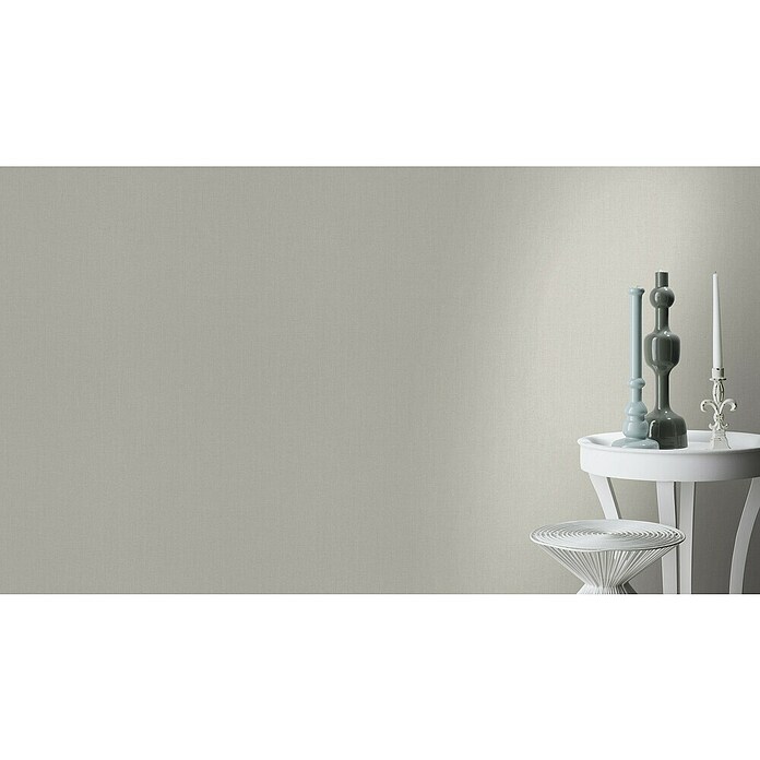 Rasch Poetry Vliestapete (Beige/Taupe, Uni, 10,05 x 0,53 m)