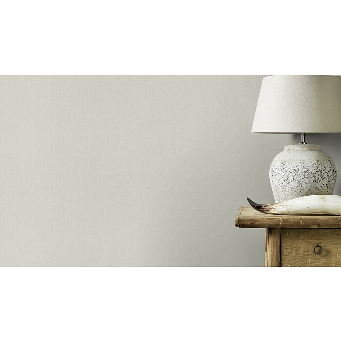 Rasch Poetry Vliestapete (Beige/Taupe, Uni, 10,05 x 0,53 m)