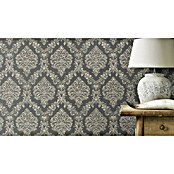 Rasch Saphira Vliestapete Rokoko-Ornament (Dunkelgrau, Ornament, 10,05 x 0,53 m) | BAUHAUS