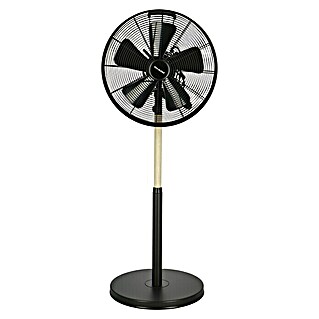 Proklima Standventilator Wood (Durchmesser: 40 cm, Braun/Schwarz, Höhenverstellbar)