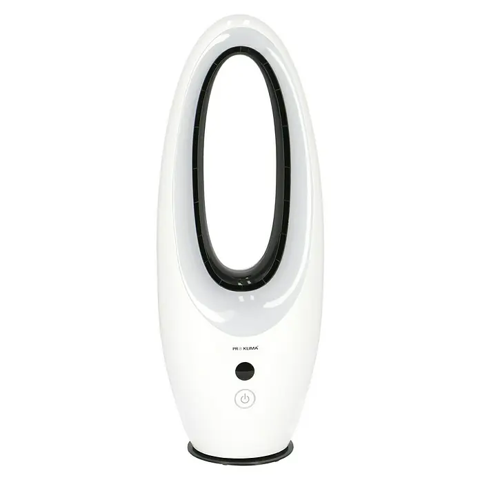 Voltomat Ventilador de torre Design - Blanco, 80 cm, 65 W - Ventilador de torre ProKlima blanco y esbelto con diseño ovalado y controles para una refrigeración cómoda en cualquier habitación.