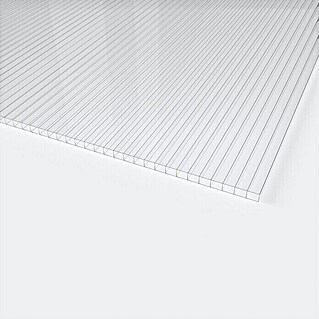 Hohlkammerplatte ECO-UV (200 cm x 98 cm x 4 mm, Polycarbonat, Transparent)
