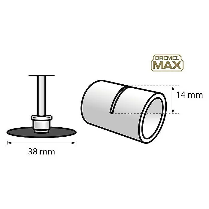 Dremel EZ SpeedClic Trennscheibe Max Premium SC456DMGeeignet für: Metall, Durchmesser: 38,1 mm, Passend für: Dremel Multifunktionswerkzeug Sketch
