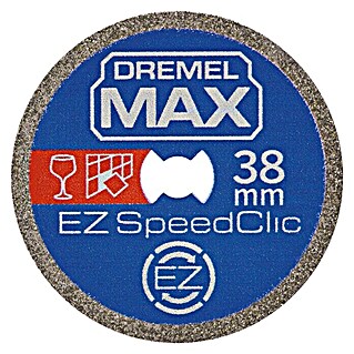 Dremel EZ SpeedClic Diamant-Trennscheibe Max Life SC545DM (Durchmesser: 38,1 mm, Passend für: Dremel Multifunktionswerkzeug)