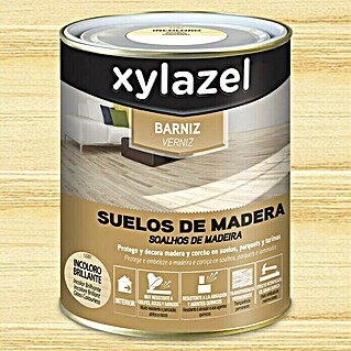 Xylazel Barniz para suelos de madera interior (Transparente, 750 ml, Brillante)