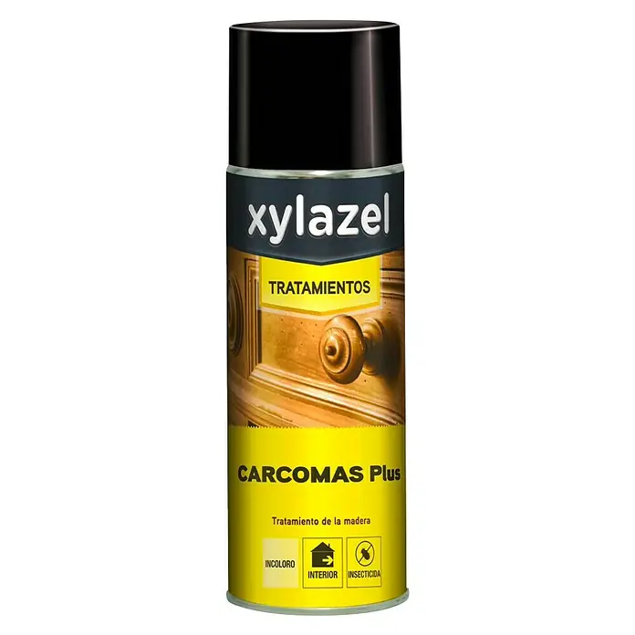 Xylazel Matacarcomas Plus inyección - 400 ml - Spray protector de madera Xylazel Carcomas Plus, para interiores, incoloro y con protección insecticida.